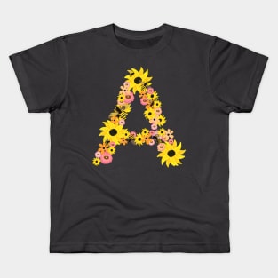 Botanical letter ‘A’ Kids T-Shirt